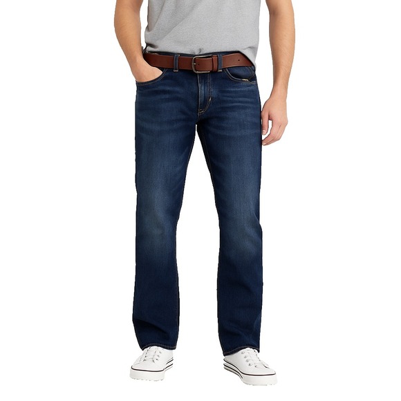 Mens Dark Wash Bootcut Jeans 26x28 Stretch Denim Casual Everyday Wear - Picture 3 of 16